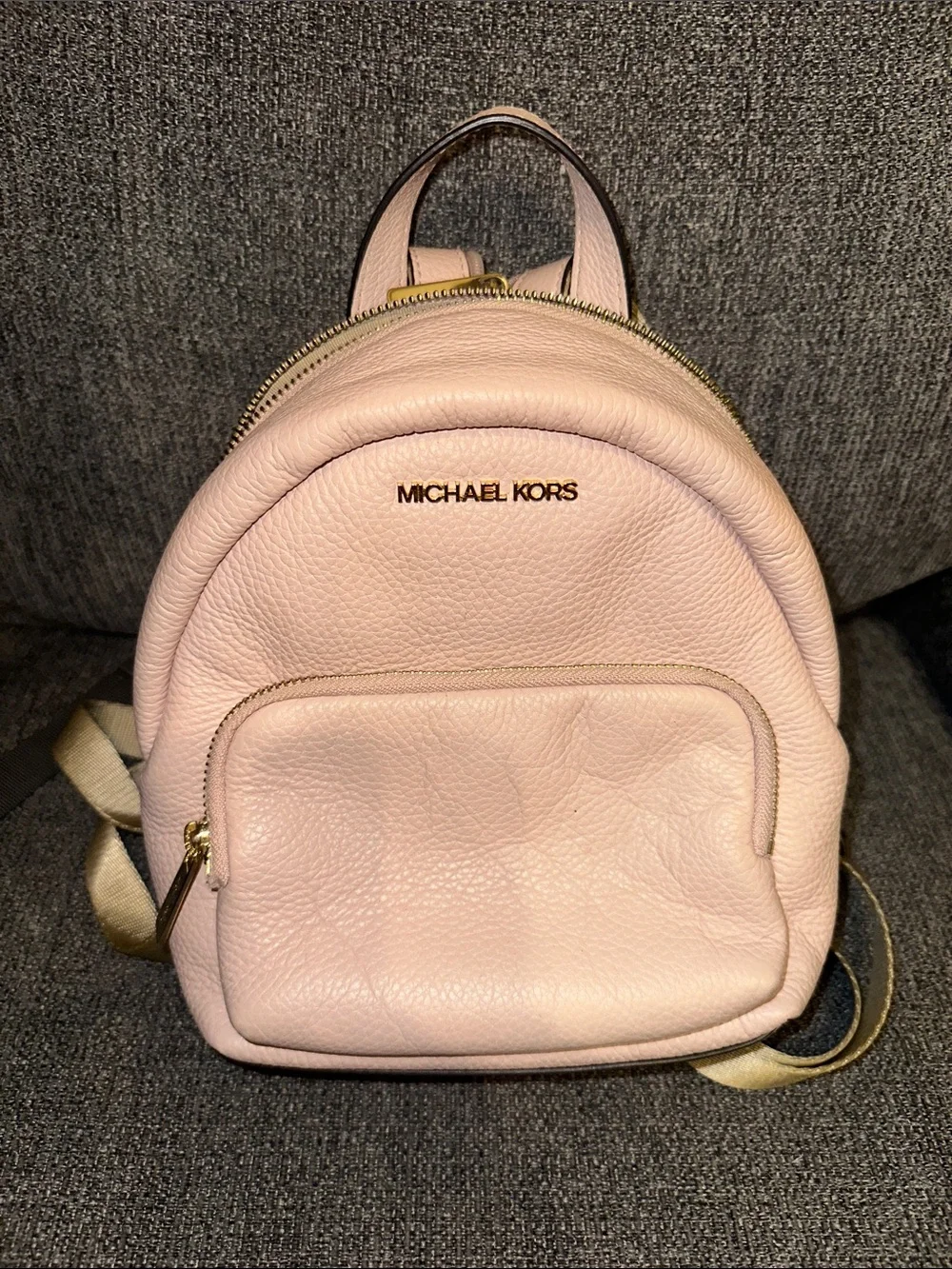 MICHAEL KORS Blush Pink Leather Mini Backpack